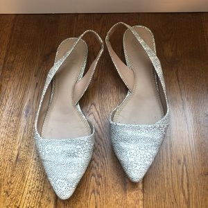 Tory Burch gold heeled flats